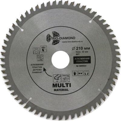   TRIO-DIAMOND  Multi Material 210*60T*32/30 mm