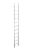 Лестница односекционная алюминиевая, 1x11 ступеней, высота 3,08м.