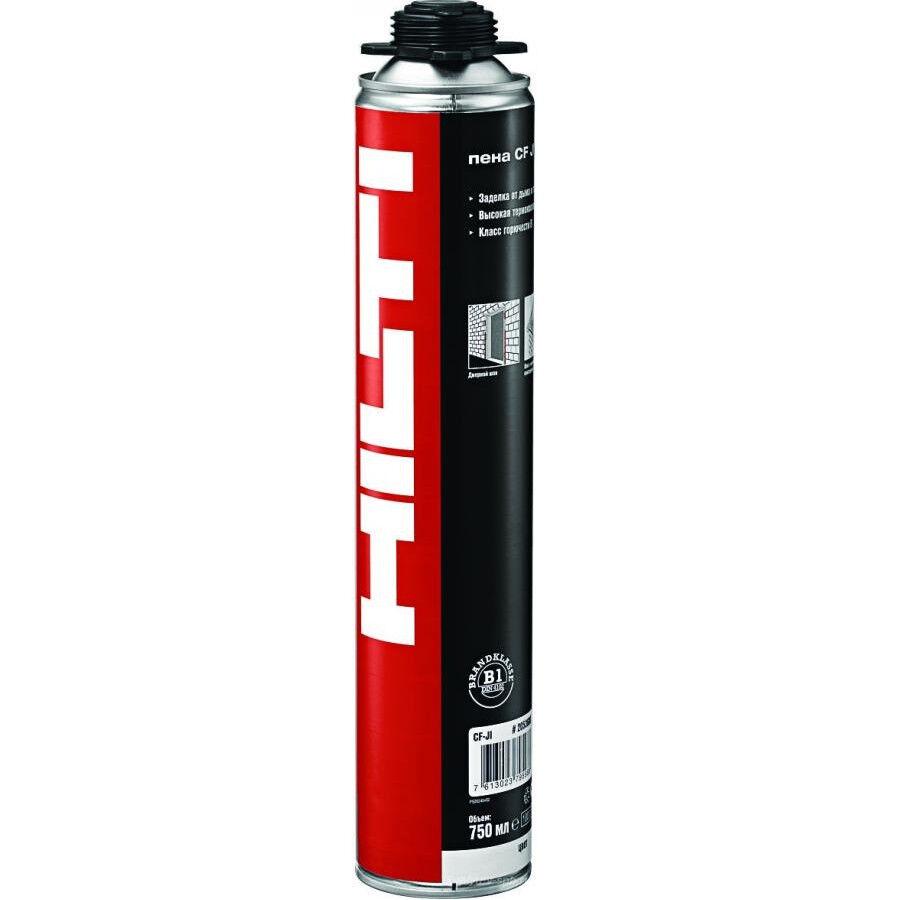 Пена монтажная Hilti огнеупорная CF-Ji. Hilti CF-I 750 пена монтажная однокомпонентная. Профессиональная монтажная пена Hilti CF 710 всесезонная 750 мл. Пена монтажная professional противопожарная.